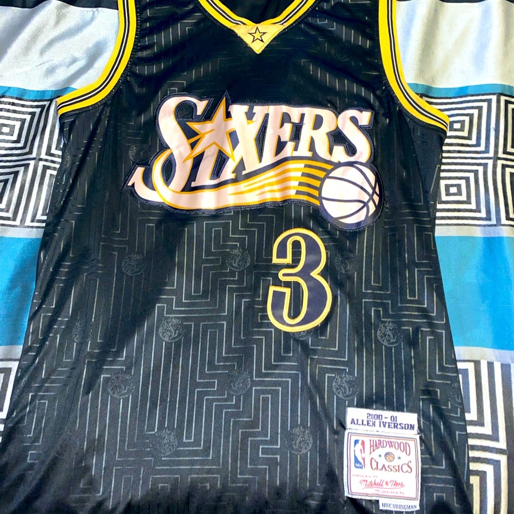 Adidas Allen Iverson Sixers jersey